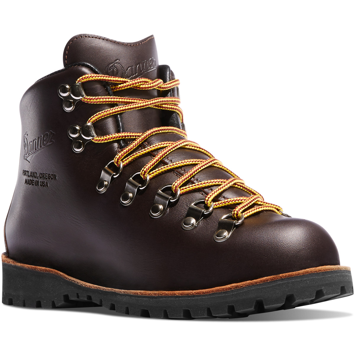 Danner Womens Mountain Light Hiking Boots Dark Brown - HMF236548